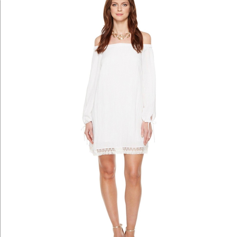 Lilly Pulitzer White Fringe Dress